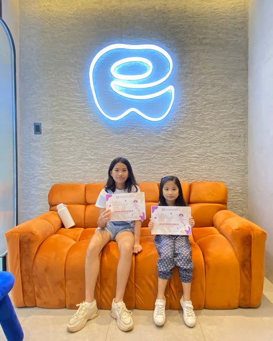 Quezon City pediatric dentist performing pulpotomy on a young patient at Easethetic Dental Lounge